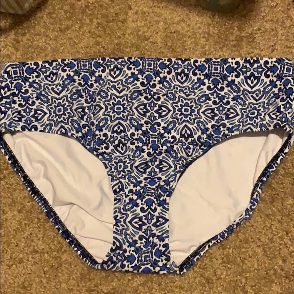 Never worn lands end high waist bikini bottom